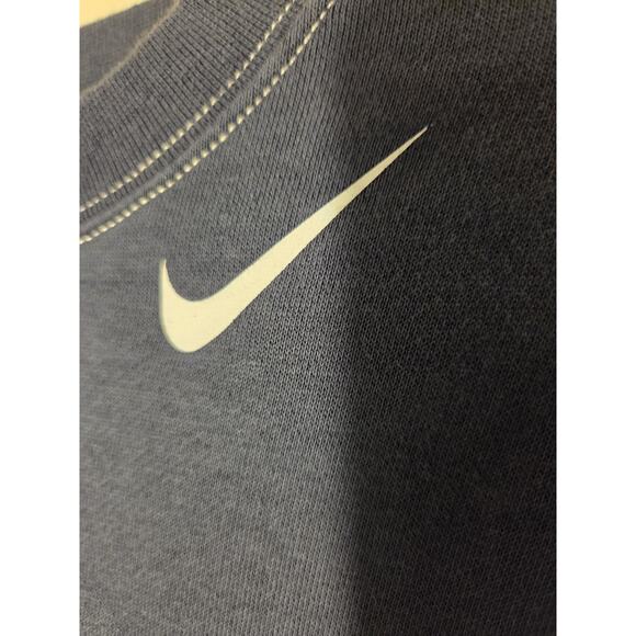 Nike Fleece Crew Sweatshirt in Thunder Blue & White Mens *Measures XL Relaxed - Picture 5 of 10